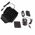 Miniatyrbild 3 av 8: Bärbar Mini Gaming Tangentbord Mus USB RGB Handledsstöd Halv Hand 35 Keys Tangentbord Mus med Converter för Android för IOS