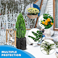 Miniatyrbillede 3 af 5: 2-pak Plantepottebeskyttere til Vinterfrostbeskyttelse (Sort)