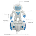 Miniatyrbillede 3 af 8: Elektrisk robotlegetøj intelligent dansende robot til børn børn smart robot uddannelseslegetøj med musik blinkende