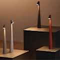 Miniatyrbilde 4 av 5: Oppladbar Trådløs Bordlampe, Bærbar LED Batteri Metall USB Skrivebordslampe, Berøringslys for Restauranter Utendørs zd b2 yy ORANGE