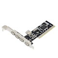 Pikkukuva 3 / 8: PCI-laajennuskortti 4-porttiseen USB2.0-hub-sovittimeen, nopea muuntaja, universaali PC-lisävaruste