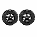 Miniatyrbilde 2 av 8: 2 stk. RC-hjul i metall, reservedeler for fjernstyrte biler for Axial SCX24 90081Black