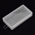 Miniatyrbillede 4 af 8: 5 STK Bærbar Hard PP Transparent Case Holder Opbevaringsboks til 8 x AAA batterier med krog