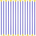 Miniatyrbilde 1 av 5: Erstatningssugekopp-piler, for buesett for barn, lett vekt, blå (20 stk.)_SZXM