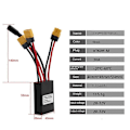 Miniatyrbild 2 av 5: Dubbelt Batteri Urladdningsomvandlare Anslutningsadapter 12V-72V 30A