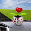 Miniatyrbild 7 av 7: Soldrivna dansblommor Svängande prydnad Elektrisk Bobblehead Solar Blommor Leksak för bil Heminredning Present