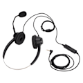 Miniatyrbillede 3 af 8: H360D‑3.5‑MV Binauralt kundeserviceheadset Sort Justerbart Telefonheadset til 3,5 mm hovedtelefonstik