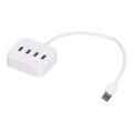 Miniatyrbillede 3 af 8: Mindpure USB3.0 HUB 5Gbps Ultra Høj Hastighed 4 Port Dockingstation til PC Computer