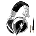 Miniatyrbilde 1 av 8: SENICC Headset Hodemontert Hifi Roterende Foldbart Studio Monitor Hodetelefoner for VR Rom Opptak Gaming(Sølv )