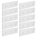 Miniatyrbillede 3 af 8: 10 stk. aluminium flad forbindelsesplade flad lige reparationssamlingsplader 4040-3 hul