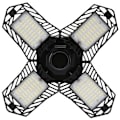 Miniatyrbilde 4 av 8: E27/E26 Garasjelys med 4 blader 150W vanntett deformerbar gruvelampe 85-265V 15000LM