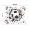 Miniatyrbillede 5 af 5: 3D fodbold vægklistermærker til drengeværelser - 40x50cm