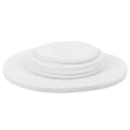 Miniatyrbillede 1 af 8: Filtpladebeskyttelsespude Anti-friktionsopbevaringsseparator Isolationsmåtte Madplade Porcelænsdeler (Hvid 48STK)