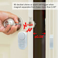 Miniatyrbillede 4 af 5: Dørvinduesalarm, 90DB døralarmer til børnesikkerhed, dørvindues indbrudsalarm - vindues poolalarmer til hjemmesikkerhed (2 pak) -GSL 5. maj 5.27