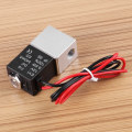 Miniatyrbillede 7 af 8: 12V DC 1/8" 2-vejs normalt lukket pneumatisk aluminium elektrisk magnetventil luftventil
