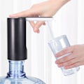 Miniatyrbild 6 av 8: Vattenflaskedispenser hopfällbar USB uppladdningsbar automatisk bärbar elektrisk vattenpump svart 4W
