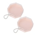 Miniatyrbillede 2 af 8: 5 Stk Powder Puff Opbevaringsboks Etui Bærbar Organizer Container Transparent plastik