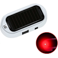 Miniatyrbillede 1 af 5: Bilalarm LED-lys, Solar Bil Tyverialarm Signal Lys Solar Advarsel Anti-tyveri System Blinkende Lampe LED Bilalarm, Rød