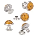 Miniatyrbilde 7 av 8: 40 stk 8mm runde turkise nagler med pigger, armbåndsklær, dekorasjon, DIY-håndverk, tilbehør 8#