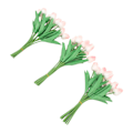 Miniatyrbillede 6 af 8: 30 stk. Kunstige Tulipaner Blomster Innovative Simulation Håndlavede PU Falske Tulipaner til Hjem Bryllup Fest Dekoration Peach Pink