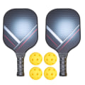 Miniatyrbilde 2 av 8: 1 sett bærbart pickleball padlesett lettvektsracketballsett med racketdekselpose