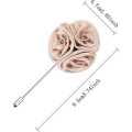 Miniatyrbillede 3 af 5: Elegant Rose Lapel Pin Set til bryllupper og festligheder - 3 farver