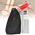 Miniatyrbild 5 av 8: 6st/ set Rostfritt stål Paracord Vävsömmar Snörningsnålar Set Armband Stickning DIY Tool