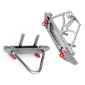 Pikkukuva 6 / 8: CNC-metalli RC-auton etu- ja takapuskuri vararenkaan pidikkeellä, sopii Axial SCX10 II:lle