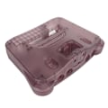 Miniatyrbilde 3 av 8: Gjennomsiktig erstatningsskal for N64 - Retro videospillkonsollbeskyttelse - Rosa lilla