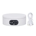 Miniatyrbild 1 av 8: Roterande displaystativ 4,7 tum USB batteridriven stabil tyst automatisk rotation skivstativ för smycken klocka modell