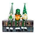 Pikkukuva 6 / 8: 3 kpl Pyhän Patrickin päivän tonttupehmolelu Shamrock-pehmolelu tonttulelu kodin koristeluun lahja