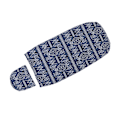 Miniatyrbild 4 av 8: Mjuk elastisk anti-skräck baby swaddle filt hatt set nyfödd wrap baby hatt set för 0 till 3 månader baby marinblå ränder