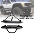 Pikkukuva 8 / 8: Metal RC-auton etu- ja takapuskurin lisävaruste sopii Axial SCX10 90046 1/10 RC-autoon
