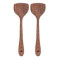 Miniatyrbilde 8 av 8: 2 stk trespatel i tre med langt håndtak for blanding og snuing 38,5 cm / 15,2 tommer