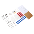 Miniatyrbilde 7 av 8: ITX Datamaskin Open Case Brakett God varmespredning Delt maskinvarestruktur Aluminiumslegering DIY Bare ramme for Hjem Blå Rød