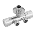 Miniatyrbilde 4 av 8: Kobber dobbel bryter utløpsvinkelventil toalett bidet dusj kran baderomstilbehør G1/2