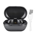 Pikkukuva 1 / 8: Langattomat Bluetooth-kuulokkeet DC 5V TWS-kuulokkeet CNC-kaiverrettu titaanimateriaalin käsittely, tukee Type C -latausta (harmaa)