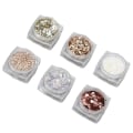 Pikkukuva 5 / 8: Nail Shell Stone Powder paljetteja tee-se-itse koristelu sekaväriset ultraohut manikyyri Shell Stone