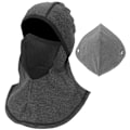 Miniatyrbild 2 av 8: Unisex Cykel Polyester Huvud Ansiktsmask Utomhus Sport Vindtät Vattentät Varm MössaGrå klassisk