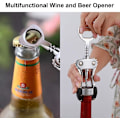 Miniatyrbillede 3 af 5: Vingåbner i Zink Legering med Premium Vinger - Multifunktionel Flaskeåbner
