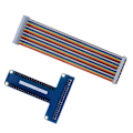 Miniatyrbild 7 av 8: T-typ GPIO-förlängningskort 40-stifts bandkabel för Raspberry Pi 1B+/ 2B/ 3B