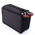 Miniatyrbillede 1 af 8: 72 Indsættelse af Super Large Capacity Multilayer Pencil Pen Bag Pouch Kosmetisk etui Sort