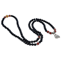 Miniatyrbillede 6 af 8: Perle armbånd Held og lykke Naturlig obsidian armbånd til kvinder Mænd Sundhed Rigdom Penge Feng Shui Smykker