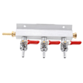 Miniatyrbillede 1 af 8: 3-vejs CO2-gasdistributionsmanifold øldispenser-tøndedispenser