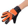 Miniatyrbillede 2 af 7: Børn Børn målmandshandske skridsikre latex fodbold fingerhandsker (Orange S)