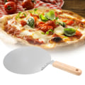 Miniatyrbillede 3 af 8: Køkken Rustfrit Stål Bageværktøj Rund Pizza Spatel Skovl Kage Kage Køkkenudstyr