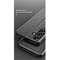 Miniatyrbild 5 av 5: Transparent Fönsterfodral med Magnetisk Stängning PC + PU Läder Bokstil Flip Ställfunktion Stötsäkert Skyddsfodral för Samsung S23