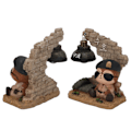 Miniatyrbillede 3 af 8: Have statue af dyr i haven - udsøgt tegneseriefigur - dyrefigurer - gave med lys til udendørs gårdhave verandaer