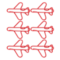 Miniatyrbillede 7 af 8: 100 stk. flyformede papirclips Rustforebyggende pletteringsproces Sød papirclips til scrapbogskortfremstilling rød