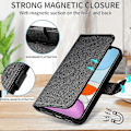 Pikkukuva 5 / 5: Honor Magic5 Pro 5G Lompakkokotelo - Timanttikuvioitu PU-nahkakansi Ruskea